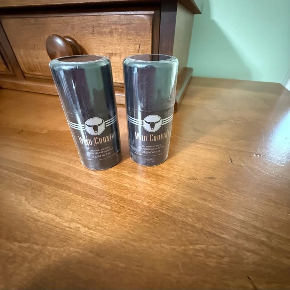 New wild country deorderent stick 1‎ oz lot of 2 mens grooming vintage scent